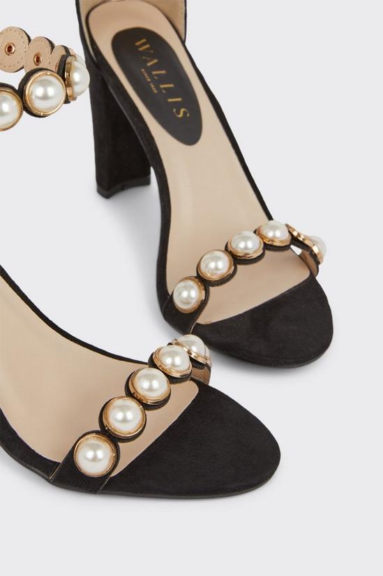 Wallis Samba Pearl Detail Heeled Sandals 3