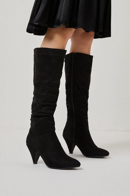 Wallis Kelly Ruched Knee High Boots 1
