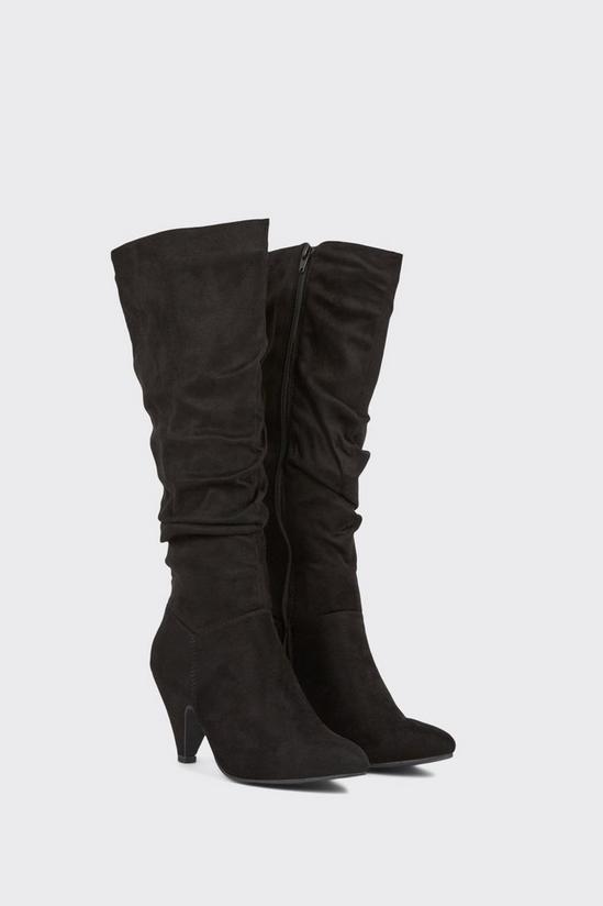 Wallis Kelly Ruched Knee High Boots 4