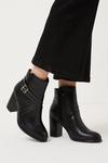 Wallis Mochi Crossover Strap Heeled Ankle Boots thumbnail 1