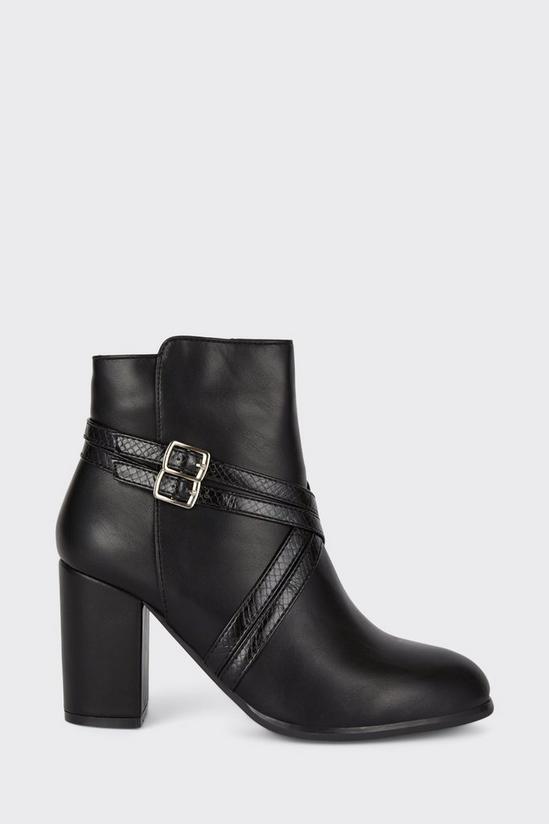 Wallis Mochi Crossover Strap Heeled Ankle Boots 2