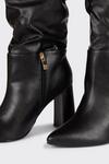 Wallis Krista Heeled Pointed Ruched Long Boots thumbnail 4