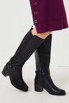 Wallis Hilly Ankle Strap Detail Long Boots thumbnail 1