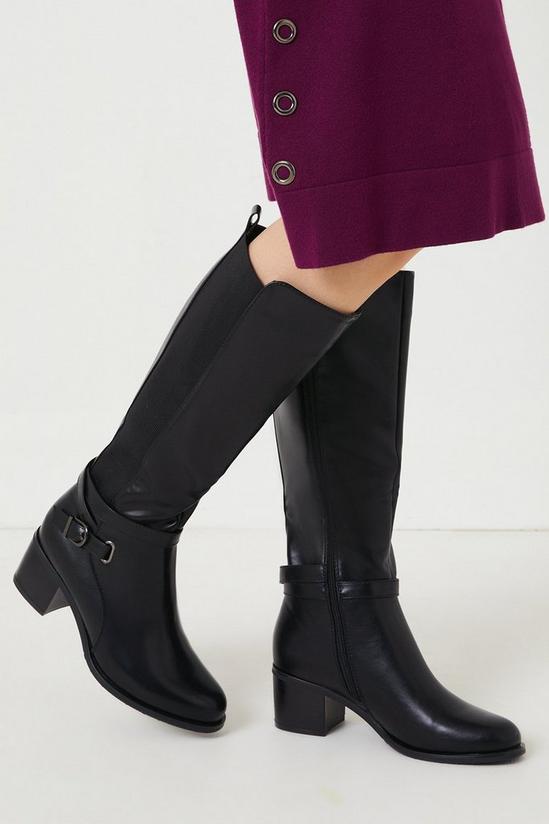 Wallis Hilly Ankle Strap Detail Long Boots 1