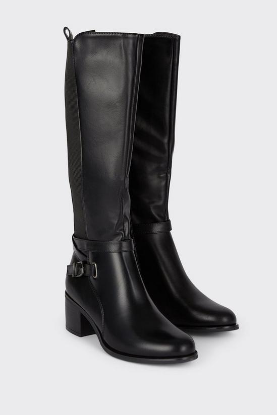 Wallis Hilly Ankle Strap Detail Long Boots 3