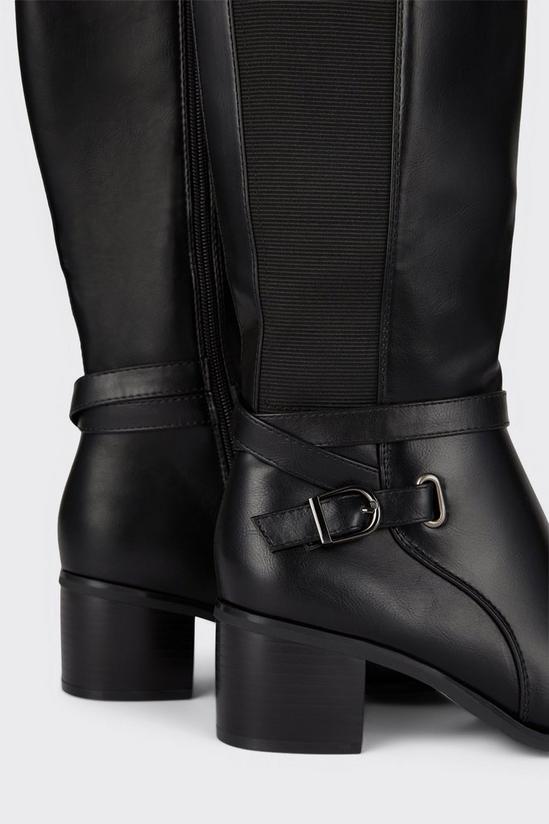 Wallis Hilly Ankle Strap Detail Long Boots 4