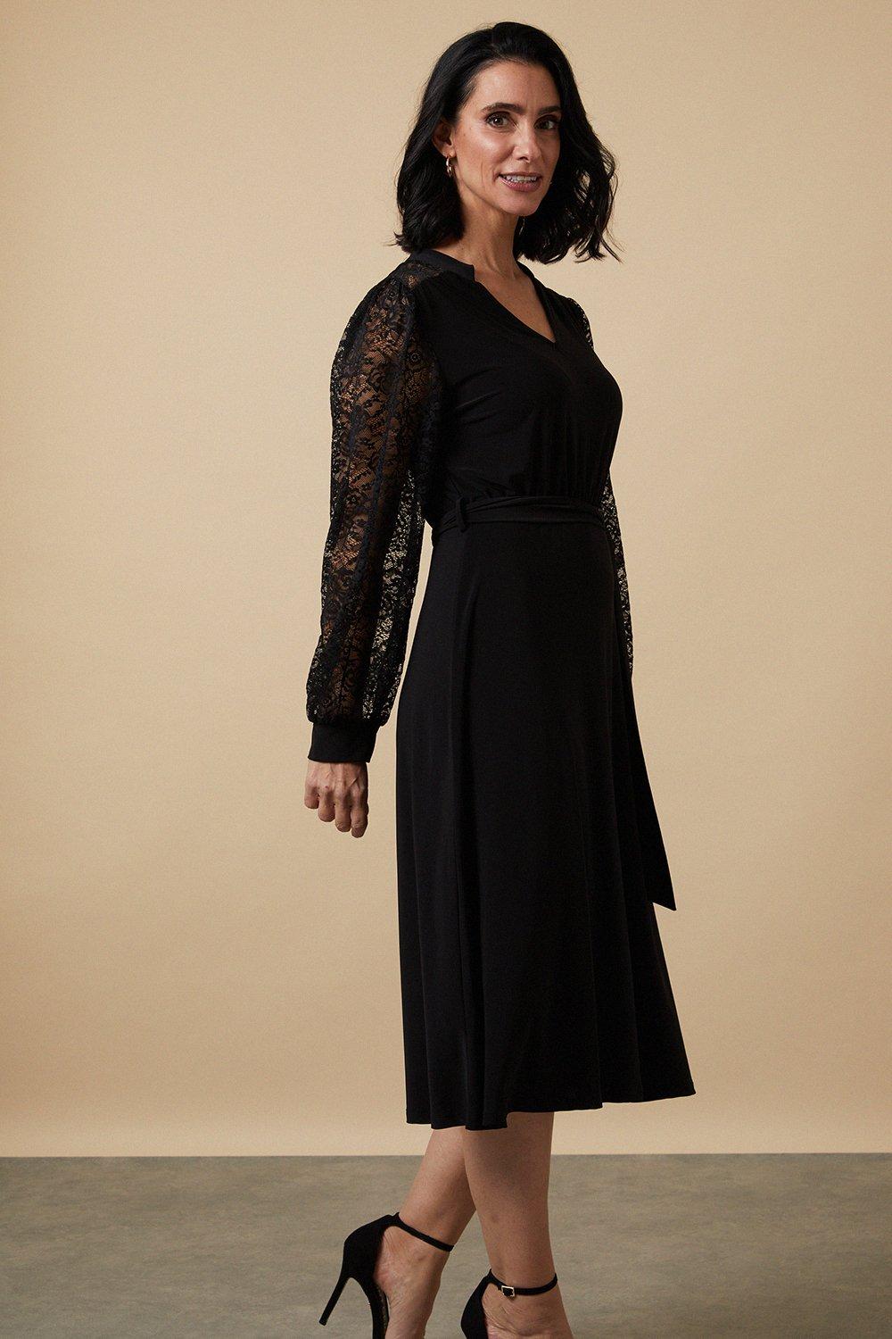 Wallis black shop lace dress