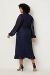 Wallis Curve Lace Ruffle Wrap Midi Dress thumbnail 3