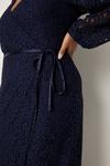 Wallis Curve Lace Ruffle Wrap Midi Dress thumbnail 6