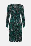 Wallis Green Abstract Jersey Midi Dress thumbnail 5