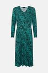 Wallis Green Abstract Jersey Cold Shoulder Midi Dress thumbnail 5