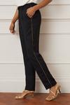 Wallis Black Chain Detail Tapered Suit Trousers thumbnail 3