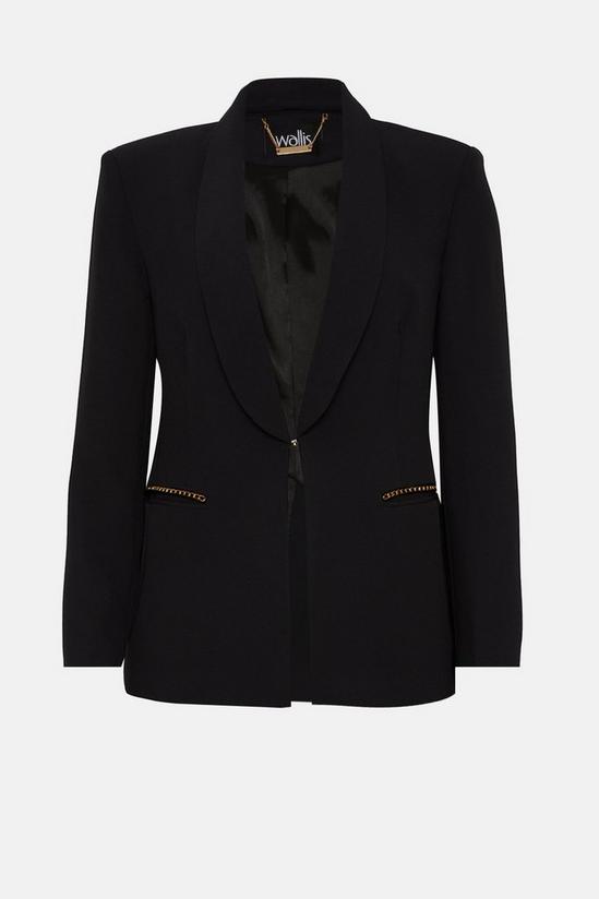 Wallis Chain Detail Fitted Suit Blazer 4