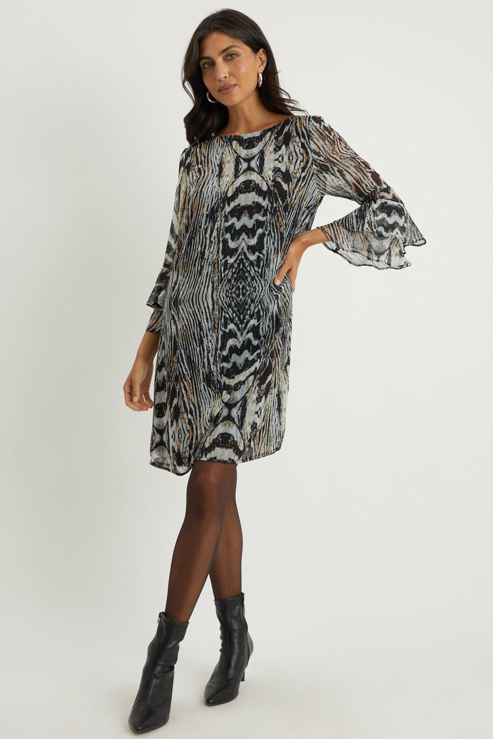 Wallis snake sale print dress