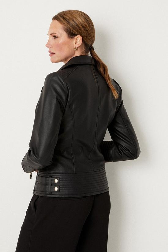 Wallis Black Faux Leather Biker Jacket 3