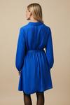Wallis Petite Plain Cobalt Belted Mini Shirt Dress thumbnail 3