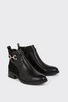 Wallis Marianne Snaffle Detail Flat Ankle Boots thumbnail 4