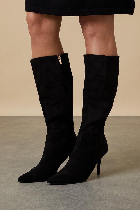 Wallis Hermione Medium Stiletto Knee High Boots 1