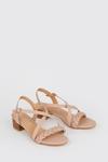Wallis Wide Fit Susie Crossover Plaited Detail Heeled Sandals thumbnail 3