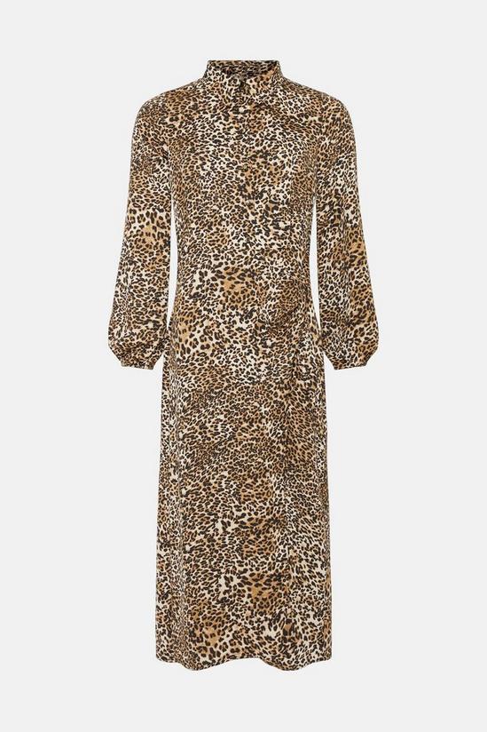 Wallis Leopard Wrap Waist Dress 5