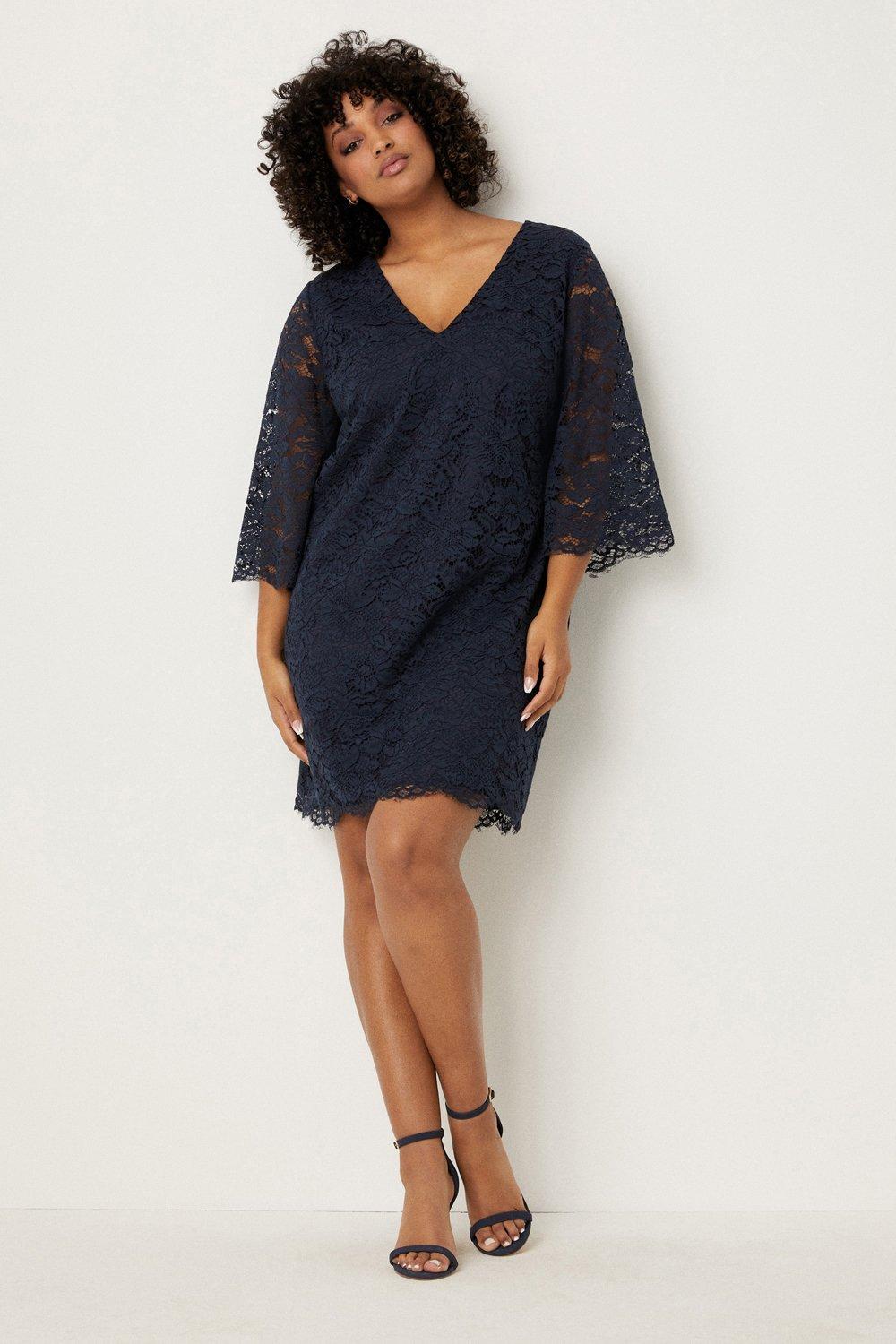 Navy shift hotsell dress plus size