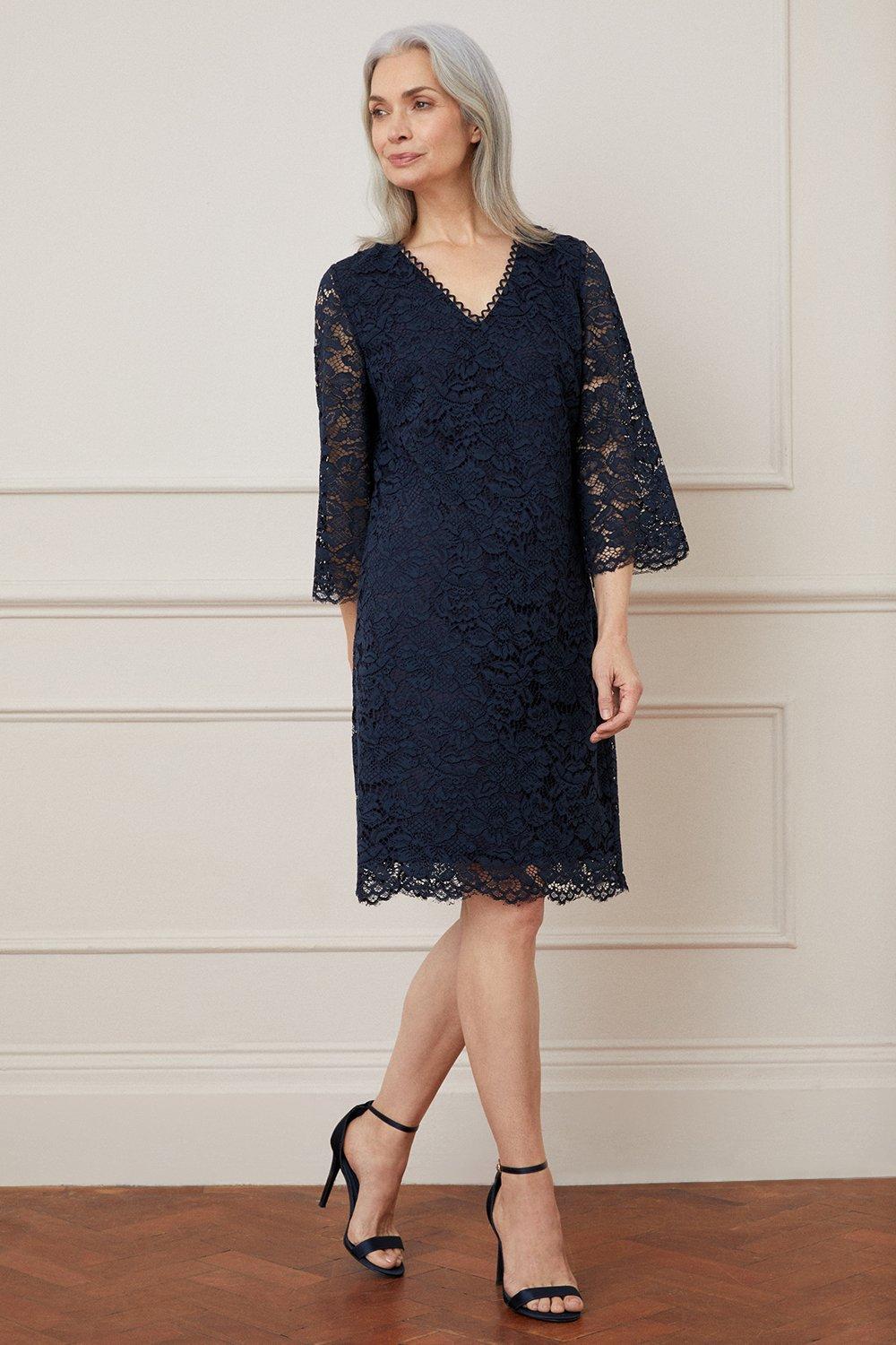 Wallis blue hotsell lace dress