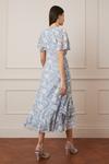 Wallis Jacquard Wrap Midi Dress thumbnail 3