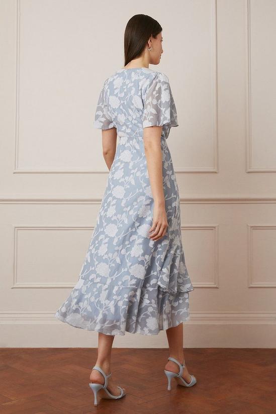 Wallis Jacquard Wrap Midi Dress 3