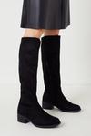 Wallis Wide Fit Kassidy Stretch Knee High Boots thumbnail 1