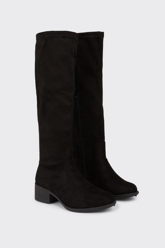 Wallis Wide Fit Kassidy Stretch Knee High Boots 4