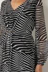 Wallis Petite Mono Zebra Bar Detail Midi Dress thumbnail 4