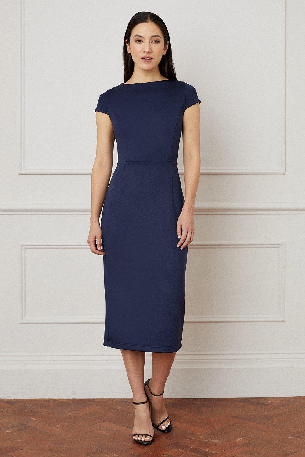 Cap sleeve outlet pencil dress