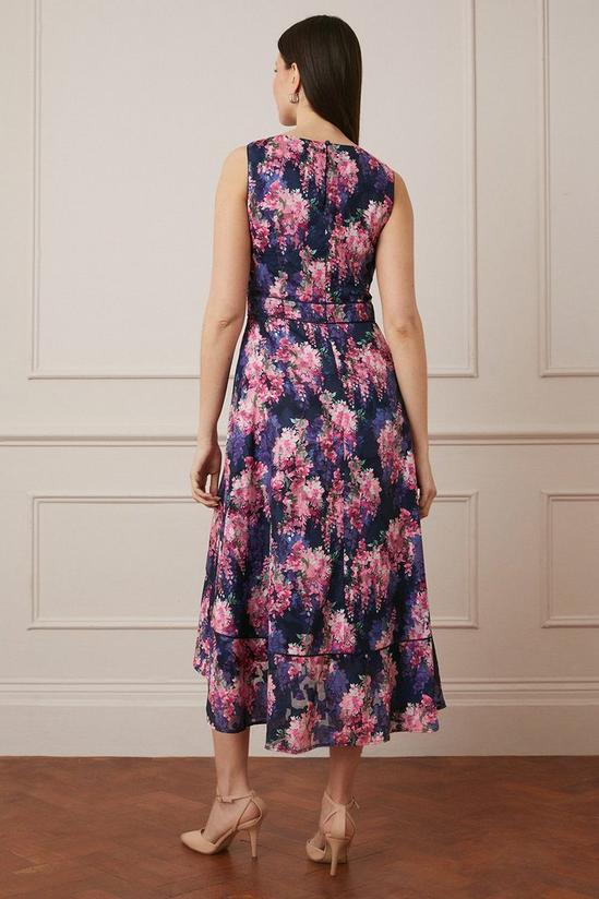 Wallis Floral Printed Jacquard Midi Dress 3