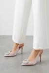Wallis Caprice Jewel Broach Detail Slingback Stiletto Court Shoes thumbnail 1