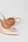 Wallis Caprice Jewel Broach Detail Slingback Stiletto Court Shoes thumbnail 4