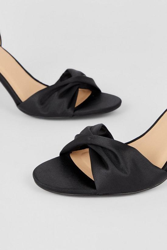 Wallis Carla Soft Twist Detail Block Heeled Sandals 4