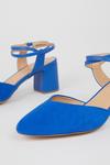 Wallis Daphne Ankle Wrap Strap Detail Block Heeled Court Shoes thumbnail 4