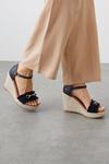 Wallis Wide Fit Radiance Ruffle Snaffle Detail Espadrille Wedge Sandals thumbnail 1