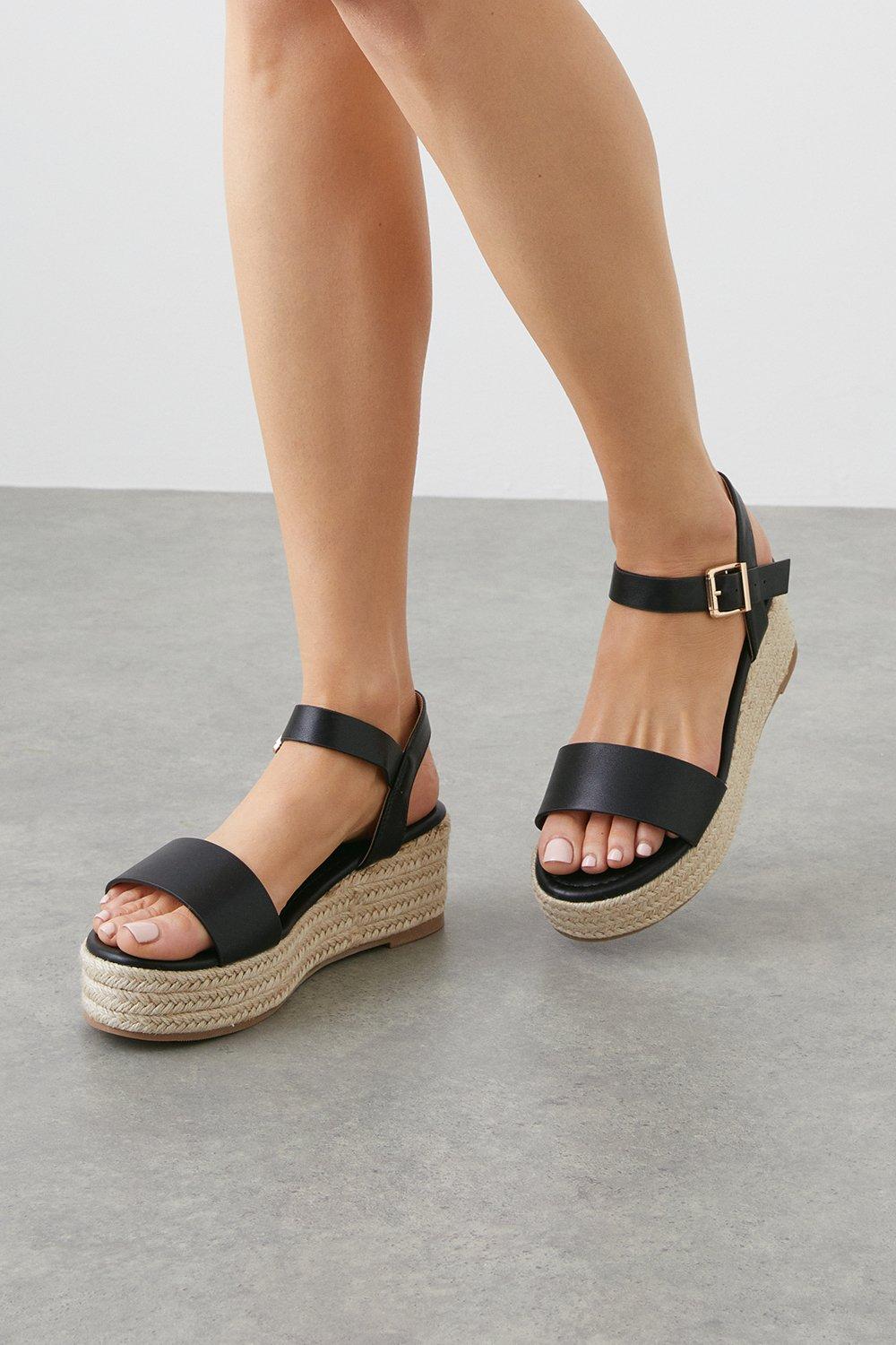 Low espadrille hot sale wedges uk