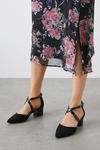 Wallis Everly Crossover Detail Pointed Two Part Court Shoes thumbnail 1