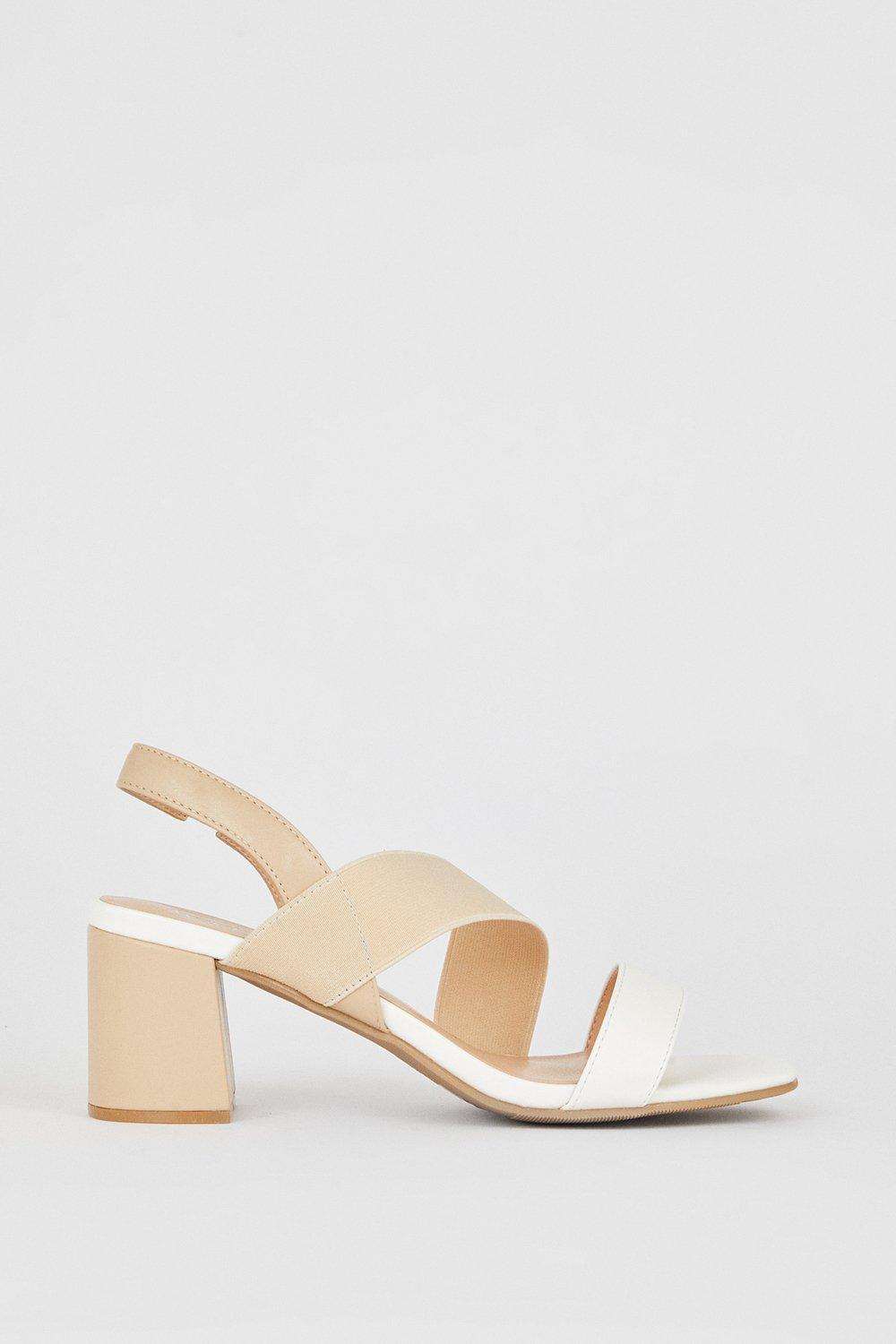 Olympia Elastic Strap Sandal (Wide)