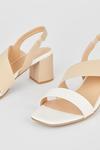 Wallis Wide Fit Selina Asymmetric Elastic Strap Heeled Sandal thumbnail 4