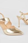 Wallis Wide Fit Evie Asymmetric Strap Detail Pointed Court Shoes thumbnail 4