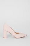 Wallis Wide Fit Elise Contrast Block Heeled Pointed Court Shoes thumbnail 2