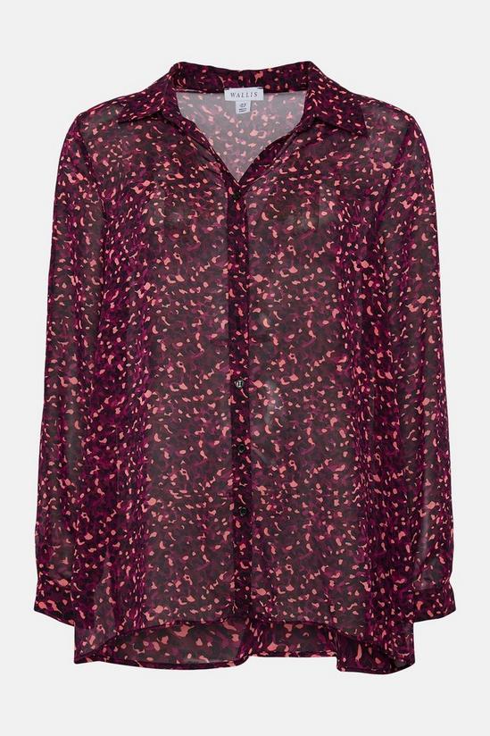 Wallis Berry Abstract High Low Shirt 5