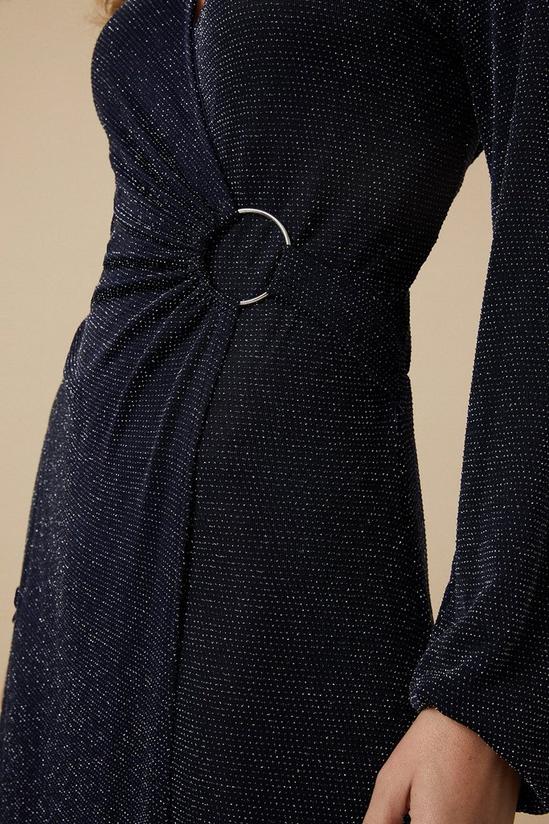 Wallis Tall Shimmer Ring Wrap Midi Dress 4