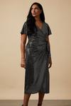 Wallis Sequin Wrap Angel Sleeve Midi Dress thumbnail 2