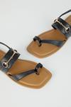 Wallis Leather Juniper Snaffle Detail Toe Loop Flat Sandals thumbnail 4