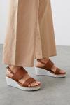 Wallis Wide Fit Romy Double Strap Slingback Wedge Sandals thumbnail 1