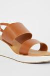 Wallis Wide Fit Romy Double Strap Slingback Wedge Sandals thumbnail 4